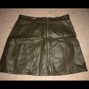 Army green going out skirt